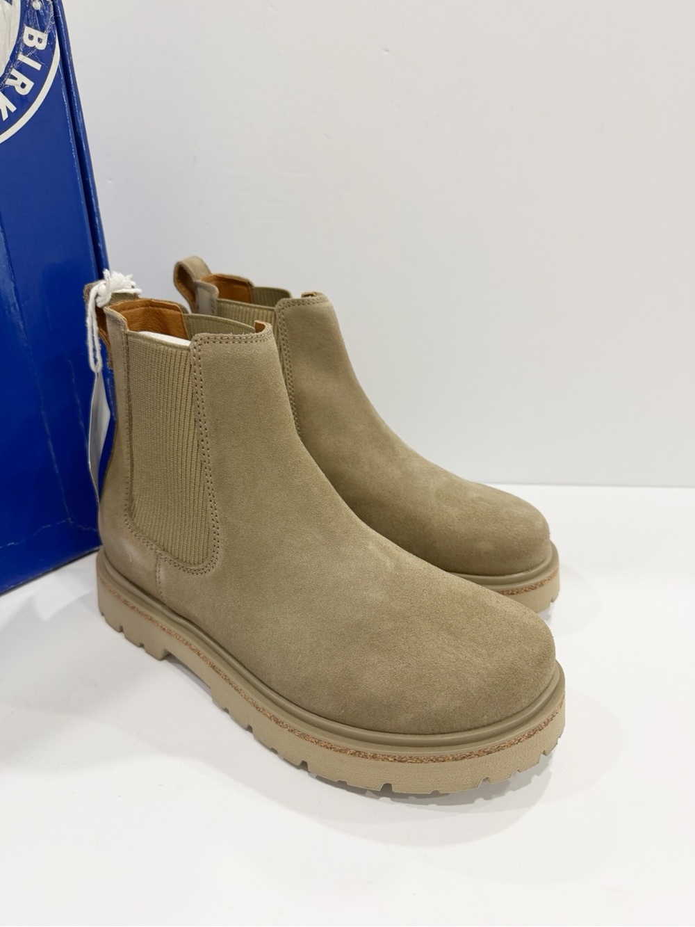 Birkenstock Highwood Suede Slip On Chelsea Leather Women’s Ankle Boots